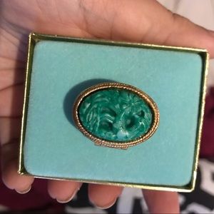 Vintage 1970 Avon Bird Locket ring size 7